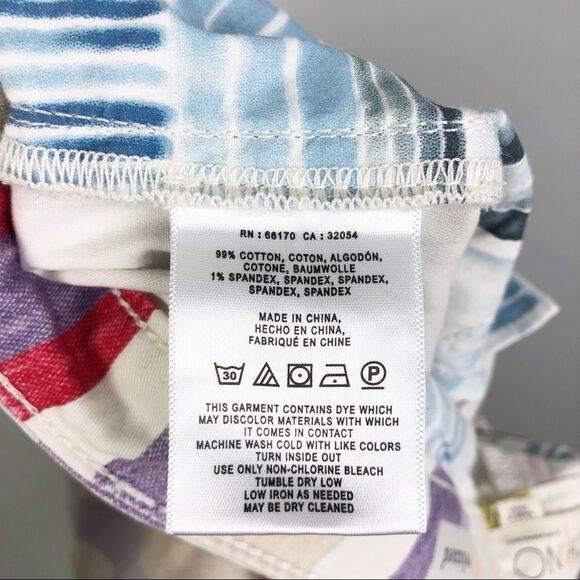 CHINO BY ANTHROPOLOGIE | Striped Multicolor Chino Shorts Women’s Size 27 (4) - Picture 11 of 11